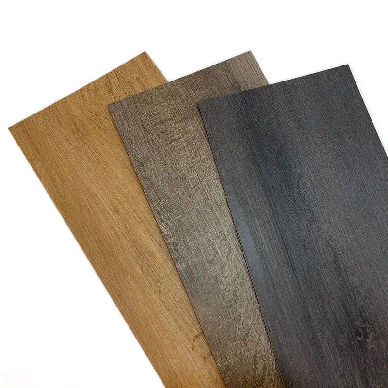 Waterproof Luxury Vinyl Floor Sticker Indoor Adhesive Linoleum Vinyl Wood Click Pvc Lvt Vinyl Flooring