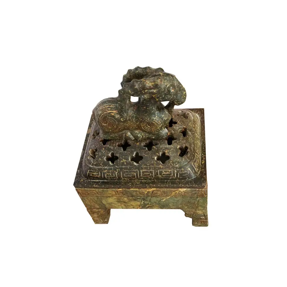 
Hongshan culture customizable storing things solemn marble incense burner tripod 