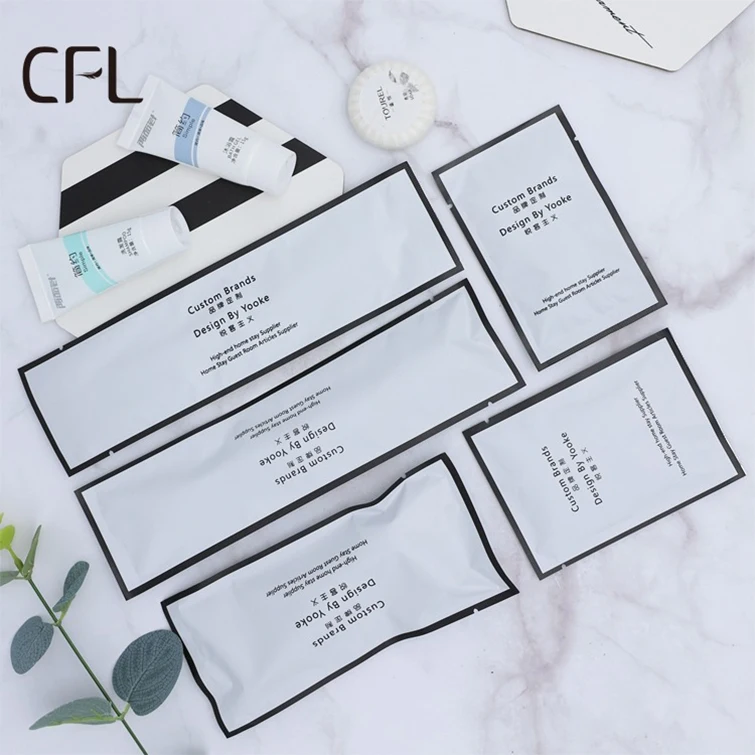 Custom logo travel amenity kit luxury comb shampoo body soap and conditioner eco-friendly hotel amenities set