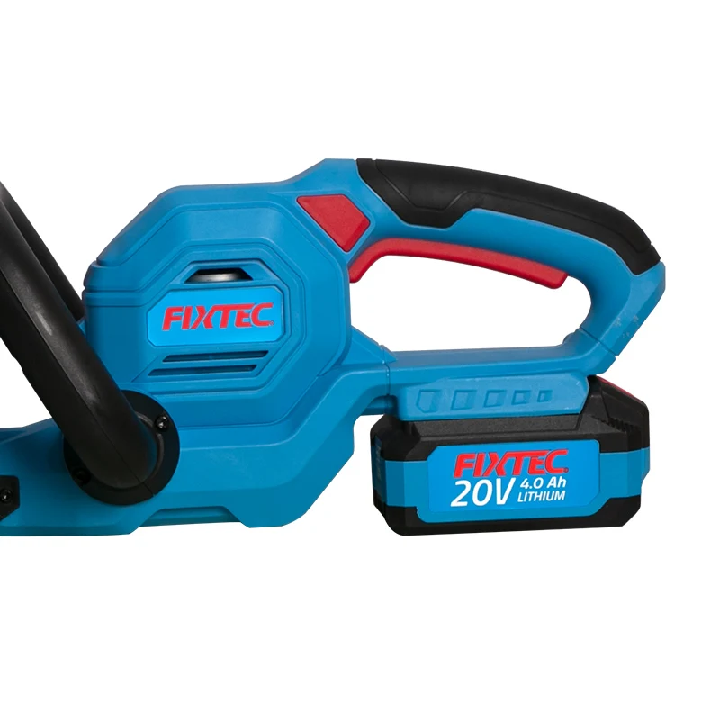 FIXTEC Cordless Hedge Trimmer 20V Handheld Hedge Cutter 450m Grass Trimmer