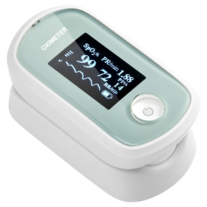 In Stock Precise Silicone Finger Pad Portable Small Exquisite Pulse Oximeter Machine Oled Oximeter Finger Pulse Oximeter