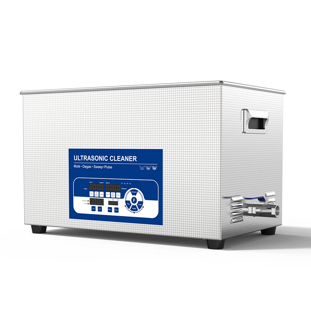 30L 40KHZ Ultrasonic Cleaner Injectors Mute Low Noise Digital Sweep Frequency Power Time Heating Ultra Sonic Cleaning Solution
