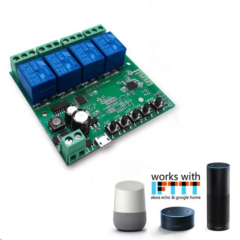 Умный выключатель Ewelink 4 канала 2 ГГц Wi-Fi 10 А 220