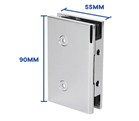 Hot Sale Bathroom Glass Holding Clamp Shower Door Glass Clamp 0 Degree Glass Corner Clamp