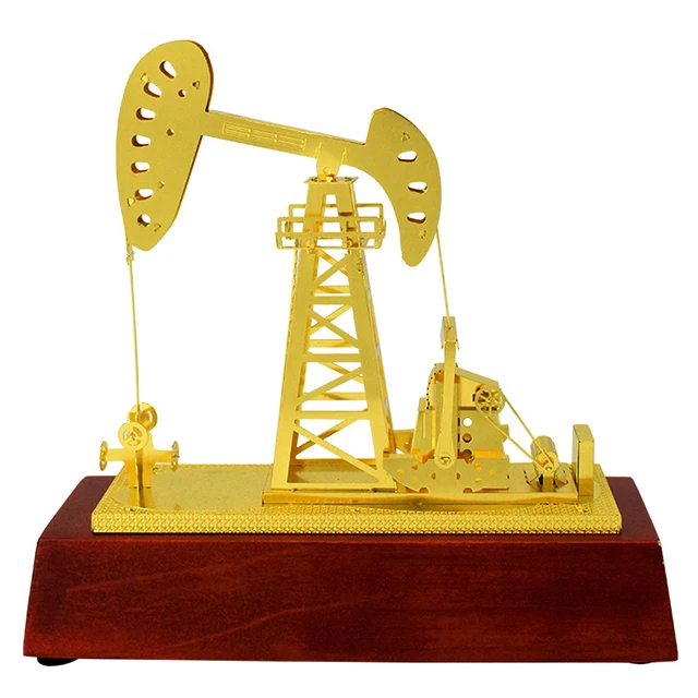 metal pen holder decoration for office metal petroleum drilling equipment for model