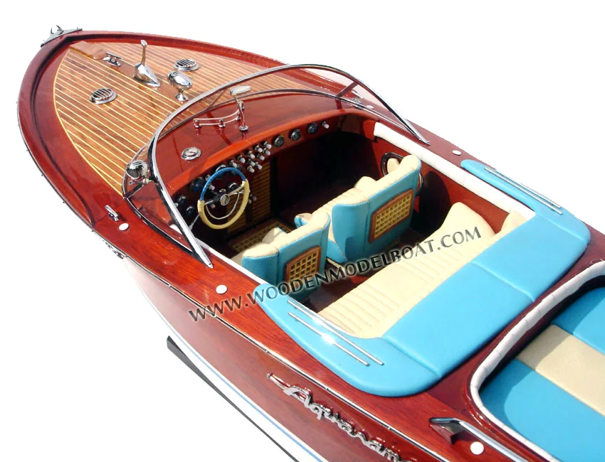 SUPER RIVA LAMBORGHININ WOODEN MODEL BOATS_ WOODEN HANDICRAFT MODEL BOAT MADE IN VIETNAM FAST DELIVERY