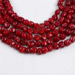 Nice 14mm Red Coral Stone Strands For Jewelry Making