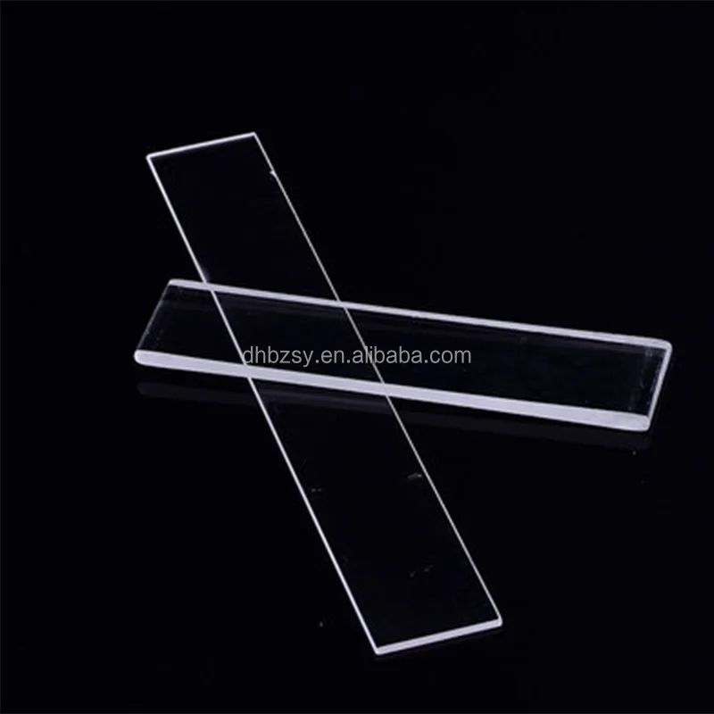 Quartz glass sheet 35 * 10 * 1 / 2mm JGS1 high temperature resistant fine polished high permeability quartz coated substrate