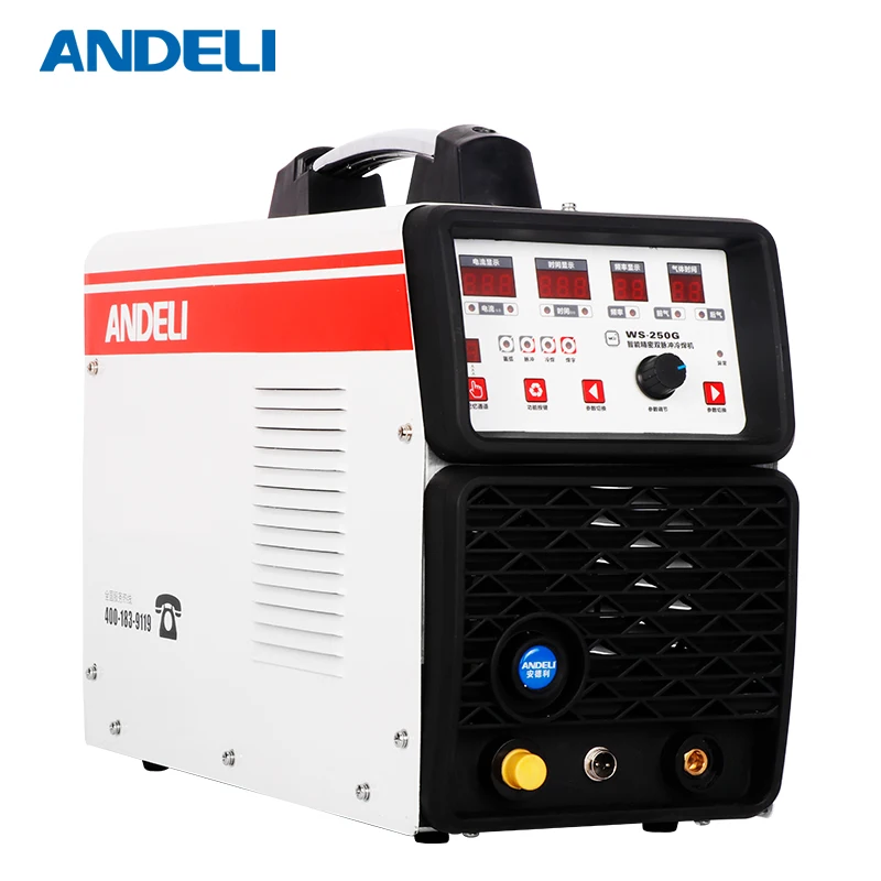 
ANDELI advertising word TIG-250GPA multifunctional spot welding machine with cold welding spot welding machines 
