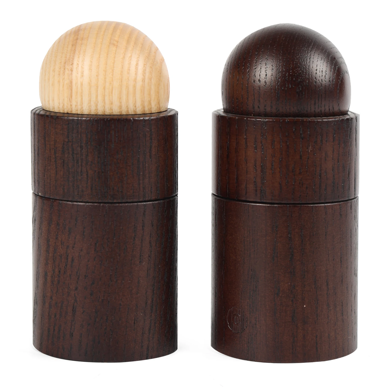 High Quality Wood Pepper Grinders Rotary Grinding Safe Wooden Salt And Pepper Grinders