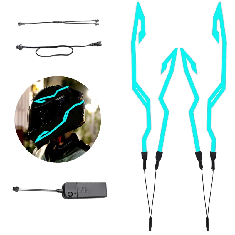 9 colors available handsome motorcycle accessories Waterproof signal warning helmet bar helmets led helmet light strip