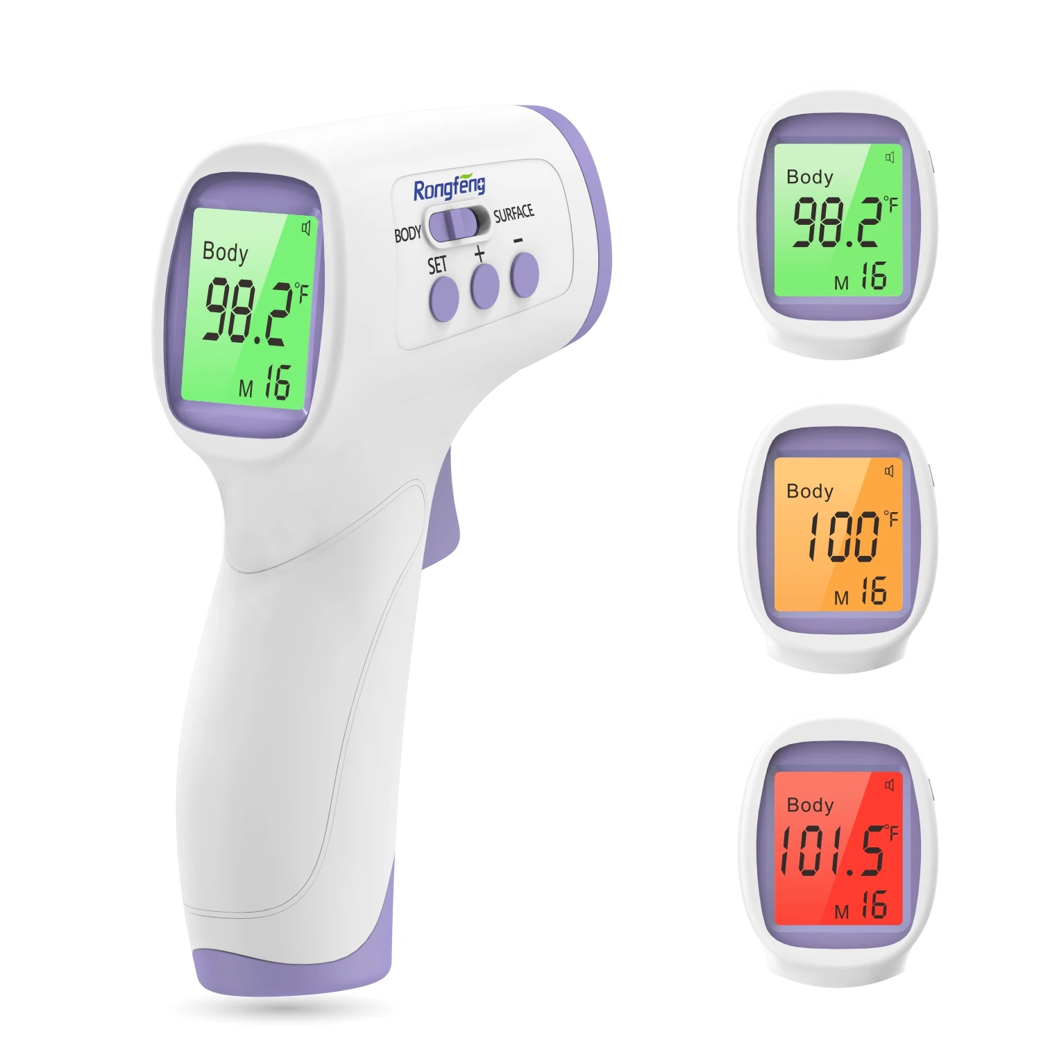 Factory price Medical Non contact Digital Infrared Thermometer Ideal for Baby Infants Adults with Fever alarm