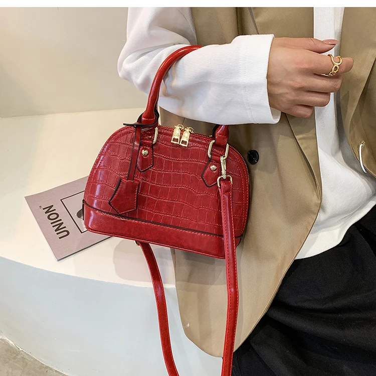 2022 Luxury women handbag pu leather shell bag for ladies sling wholesales custom crossbody handbags for women luxury leather