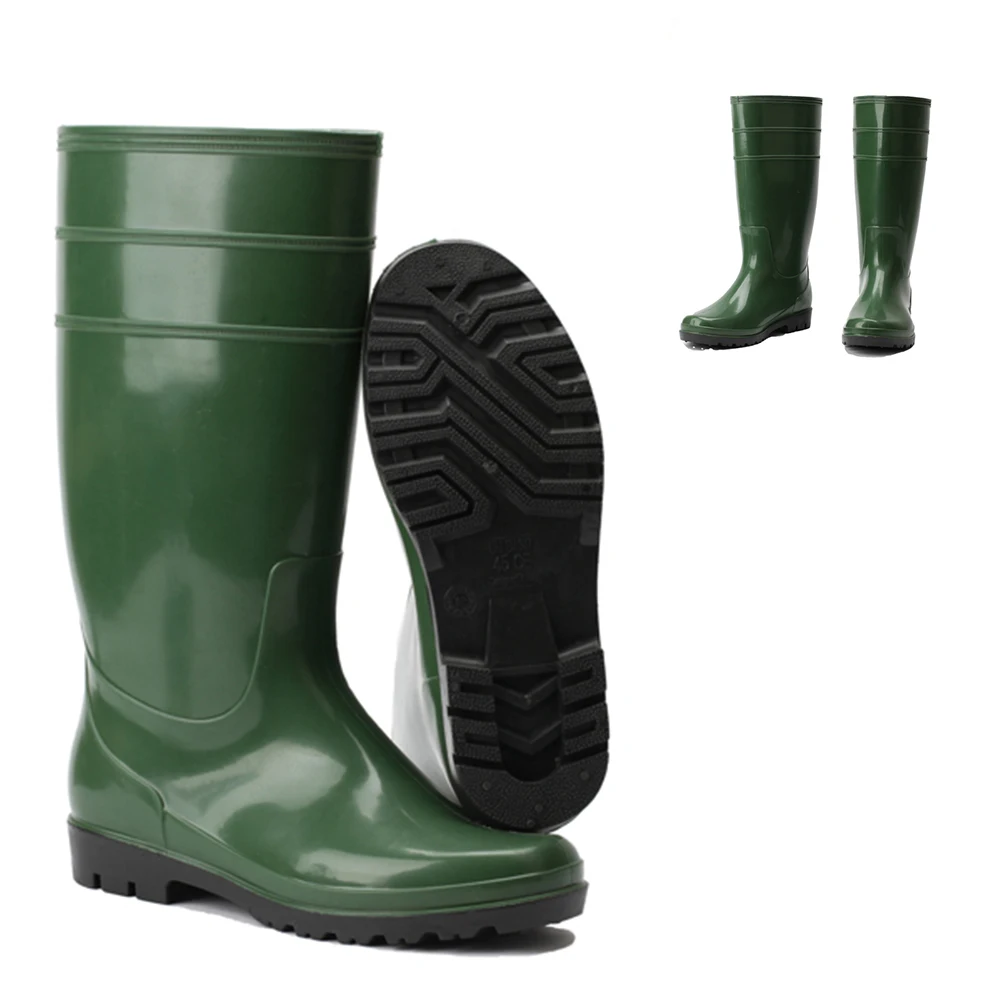 unisex anti-slip Light Weight tall High Quality PVC rain boots gum Working Boots For Industrial Working