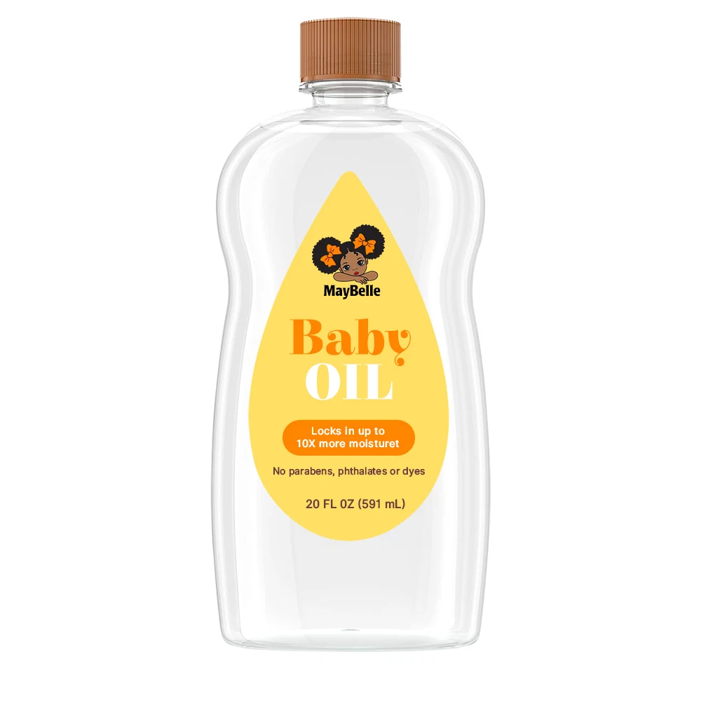 Private Label Enriched With Shea & Cocoa Butter Moisturizing And Whitening Baby Oil Hypoallergenic Baby Oil For Skin