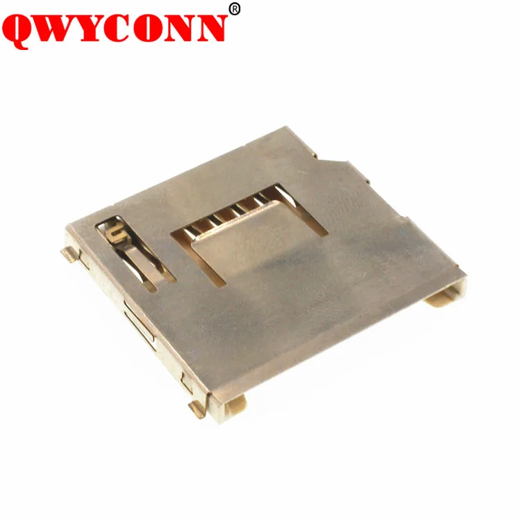 5035000993 5009980900 2.50mm Pitch SD Memory Card Connector 2.95mm Height Normal Shielded Top Mount Push-Push Type