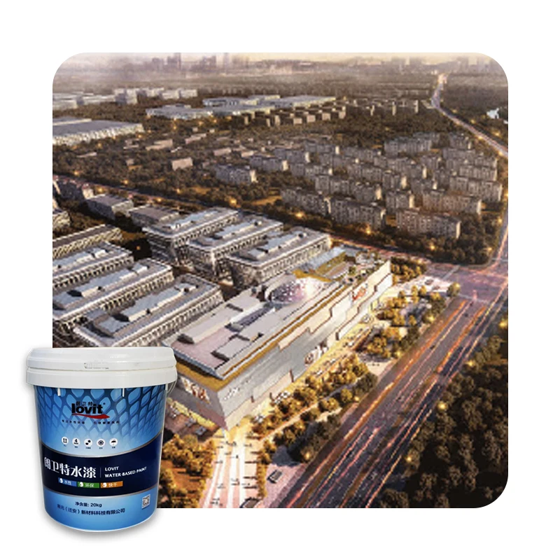 Customized Colorful High Quality Material Exterior Wall Paint Wallpapers Wall Coating Acrylic Paint for House