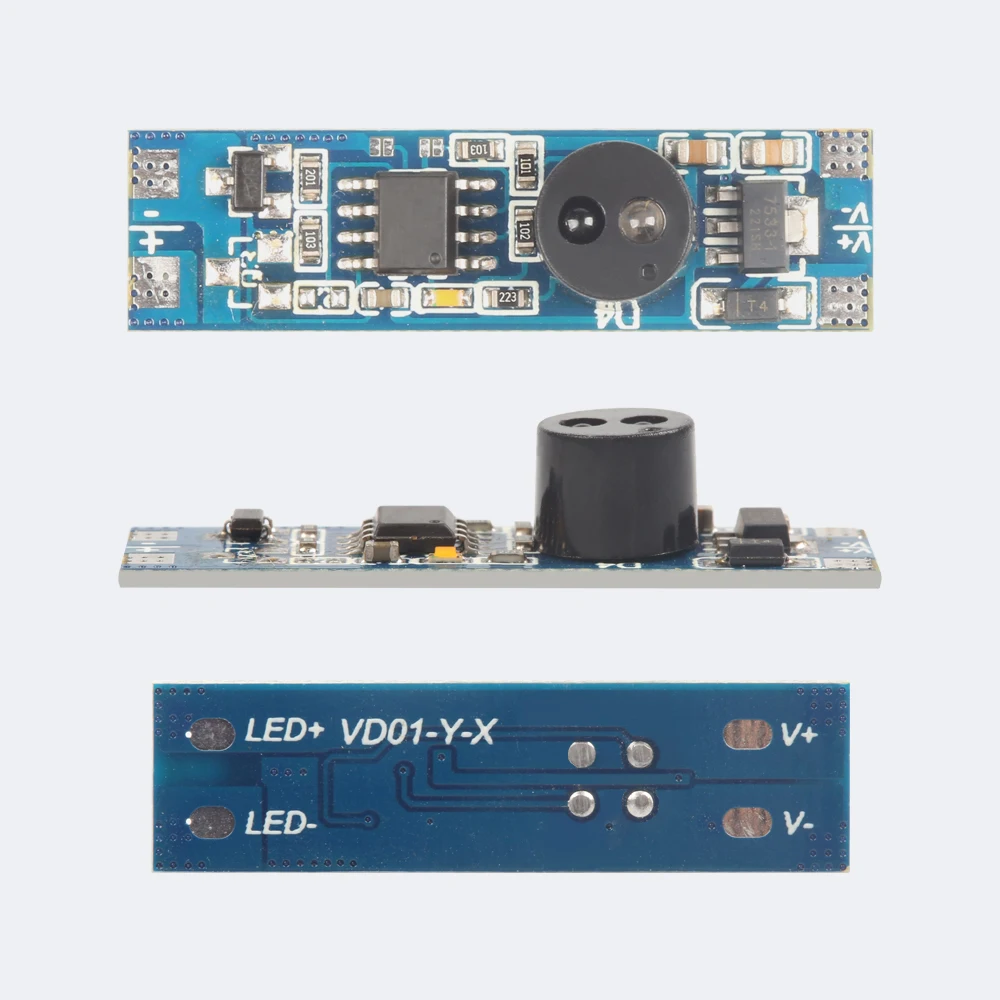 DC 5V-12V-24V Hand Wave Activated  IR Sensor Switch Applicable to cabinet and wardrobe led lamp