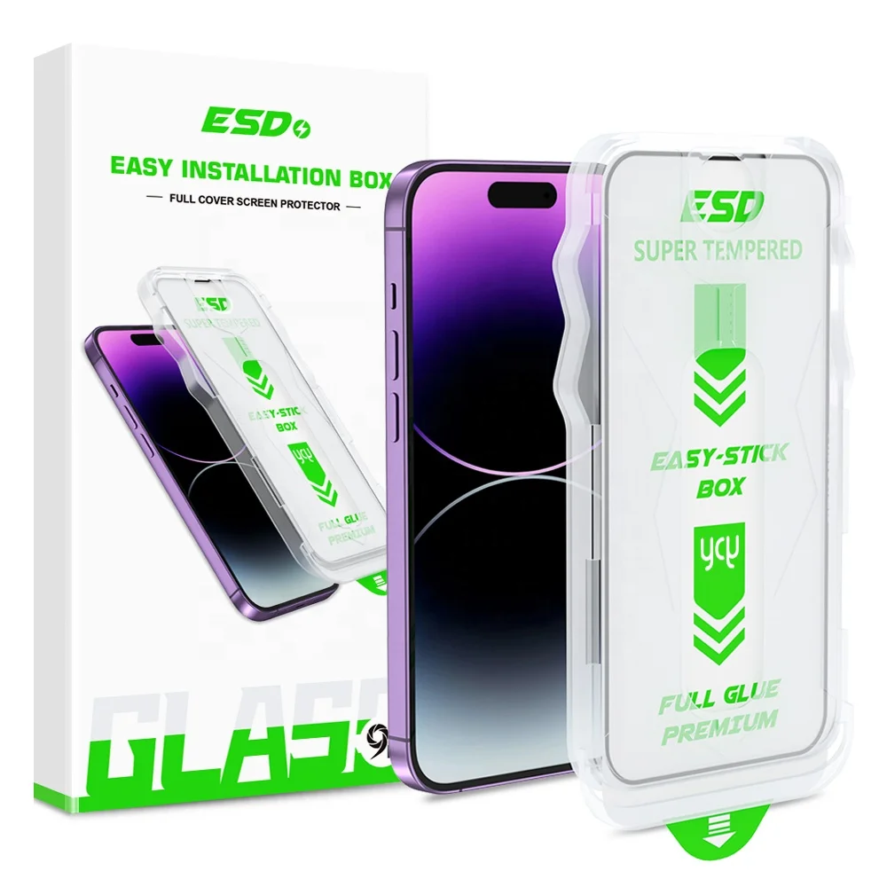 Easy Installation Tool HD Privacy Tempered Glass Full Cover Screen Protector For iPhone 14 Pro Max