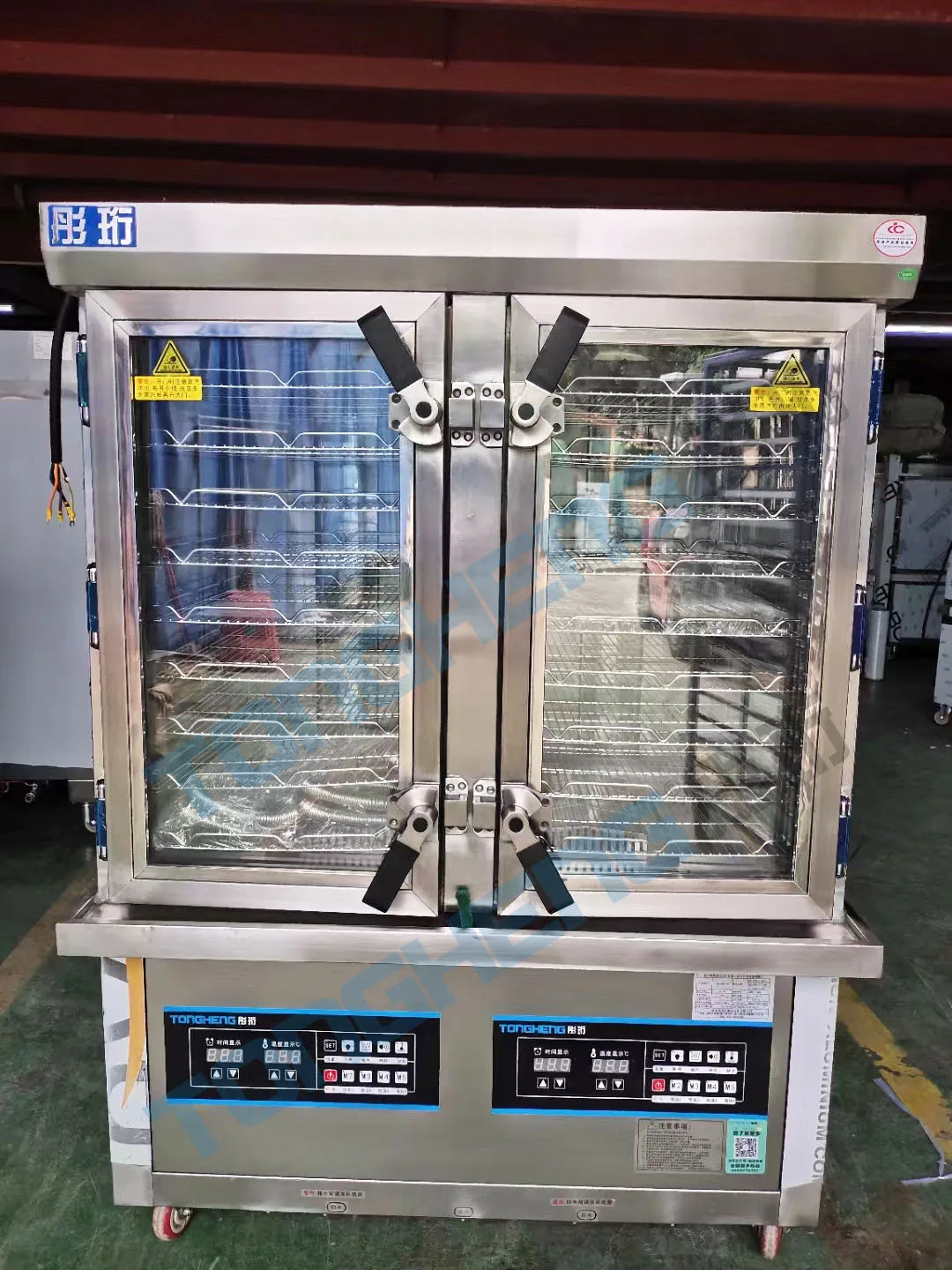 Kitchen 18 Trays Gas Rice Cake Dim Sum Bun Steamer Machine Commercial Steamer Cabinet For Cooking