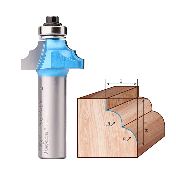 Lamboss Woodworking Drill Row Cutting Tools Classical Moulding router Bits double R line milling cutter