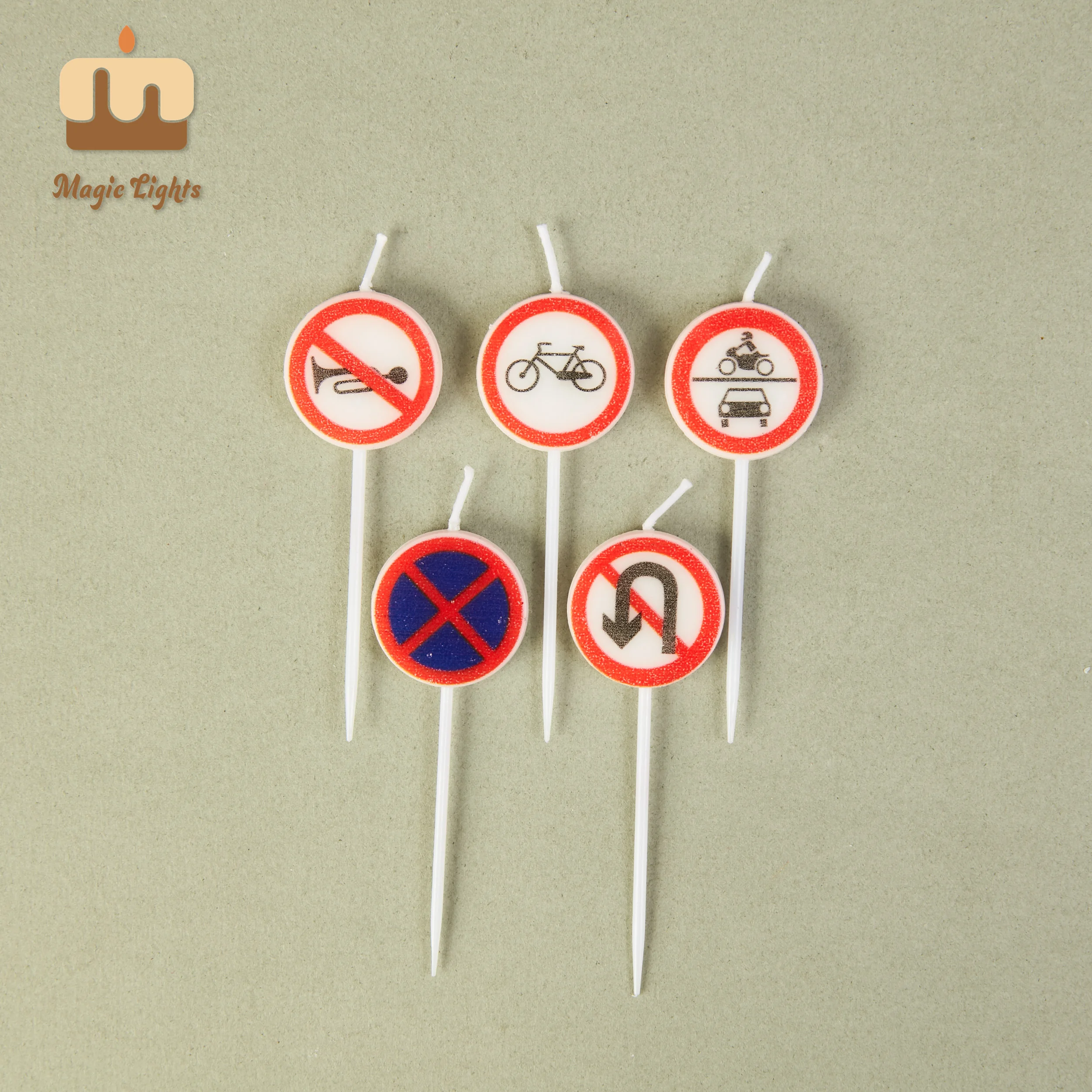 Cute car traffic FGBP candles in bulk