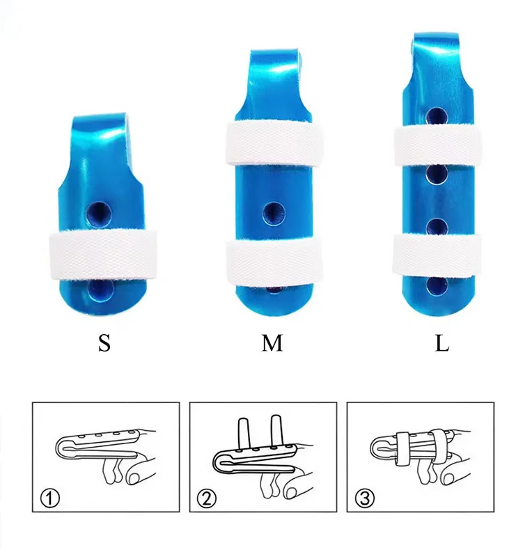 Finger Brace Support Posture Corrector Aluminium Finger Hand Splint Recovery Injury Pain Bending Deformation Correction