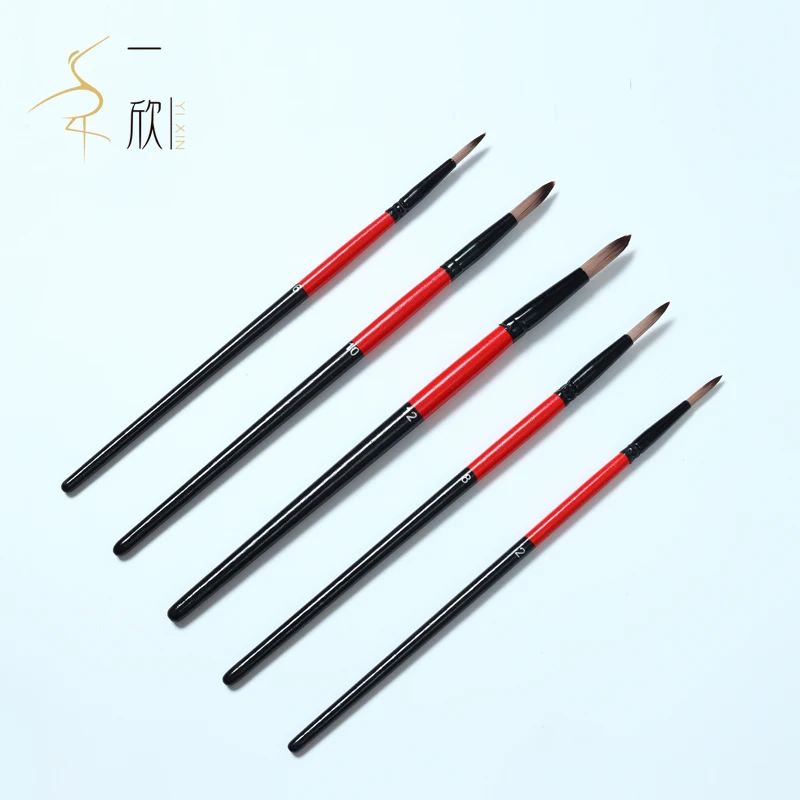 Yixin  Squirrel fur hair watercolour paint brushes professional artist  watercolor gouache paint brush set watercolour brushses