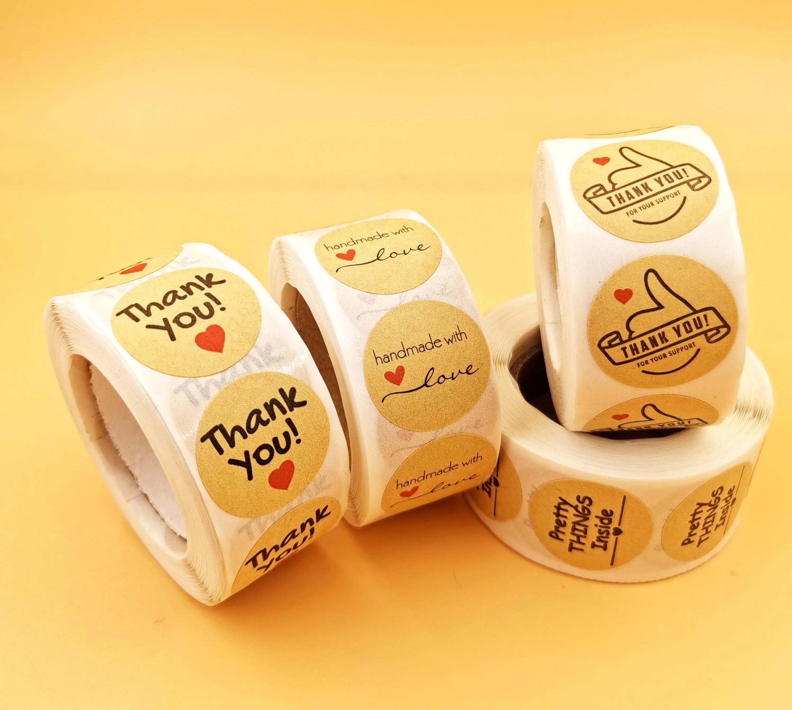 Hot Stamping Packaging Label Die Cut Vinyl Personalized Label Bulk Wholesale Funny Tag Product Random Sticker