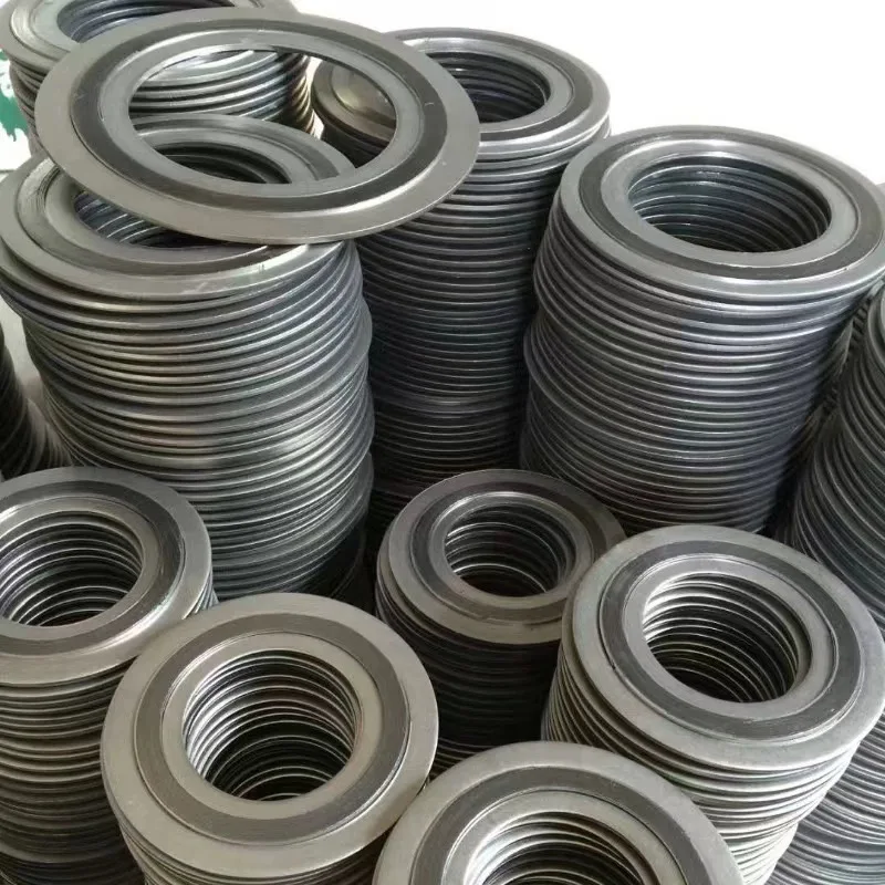 Graphite Spiral Wound gasket Factory Resistance Motorcycle Engine Composite Metal Material Flexible Graphite Exhaust Gaskets