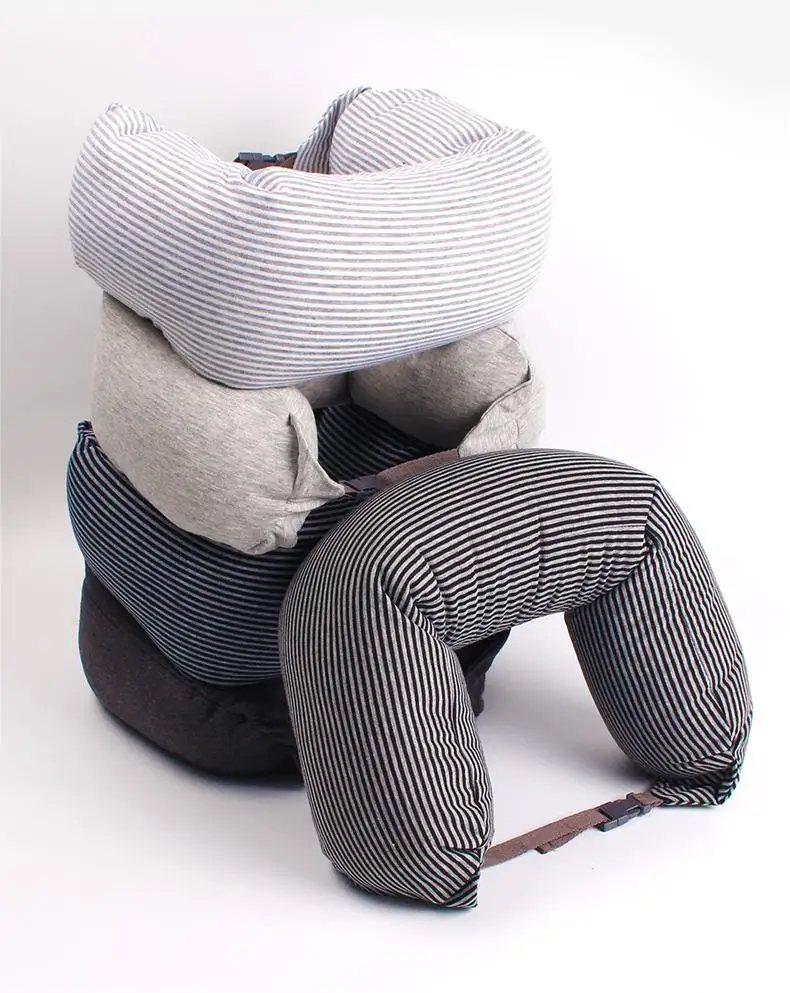 Hot Sale Soft Inflated Foam Travel Neck Support Wrap Pillow for Airplane