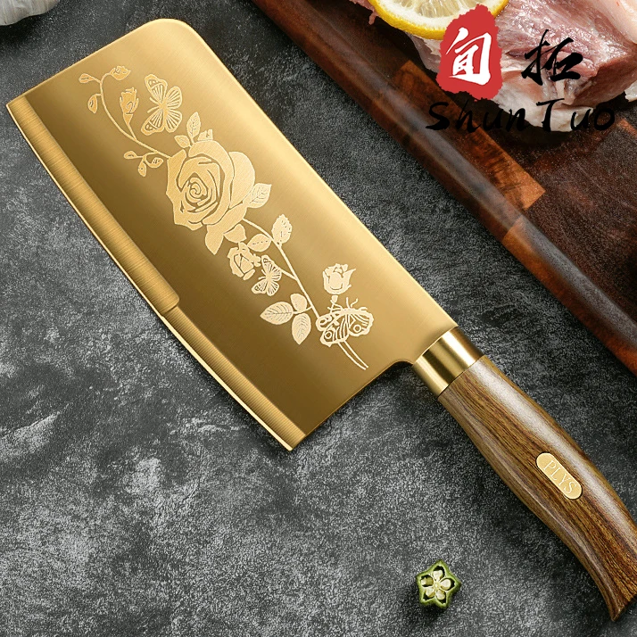 kitchen utensil and japanische chef schafscher messer chicken chopping bone santoku knife set with cover