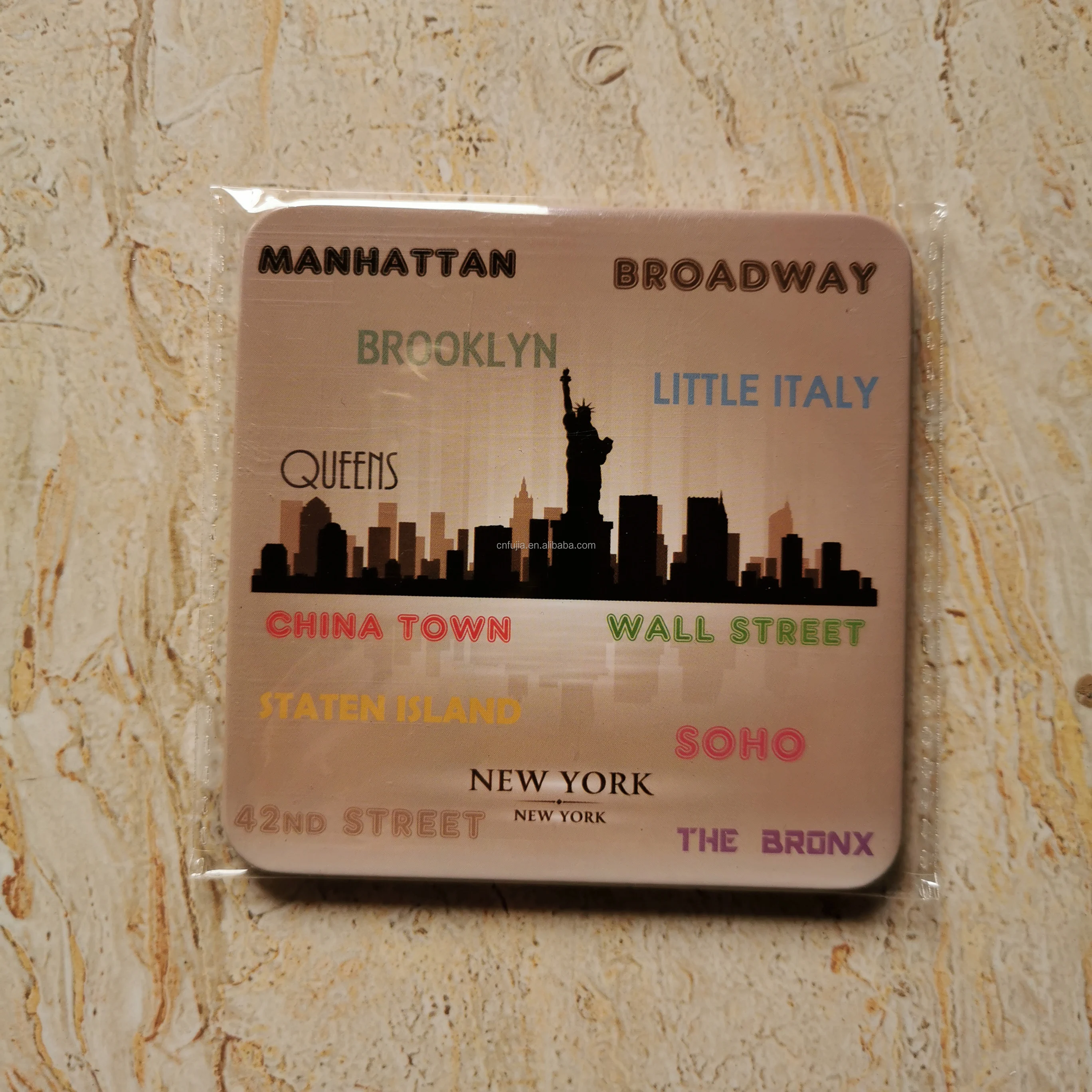 Square Custom Printing Logo Coffee Tea Beer Mug Cup Sublimation Metal Cork Coasters for Drinks