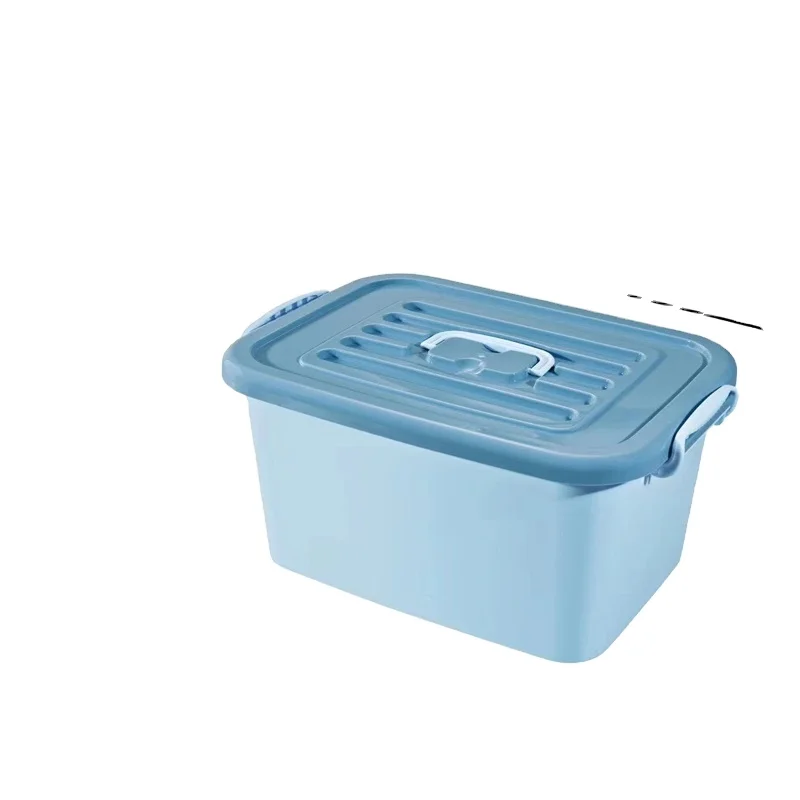 wholesale 12L household safe plastic PP storage box multi-function with lid transparent portable toy book clothes container case