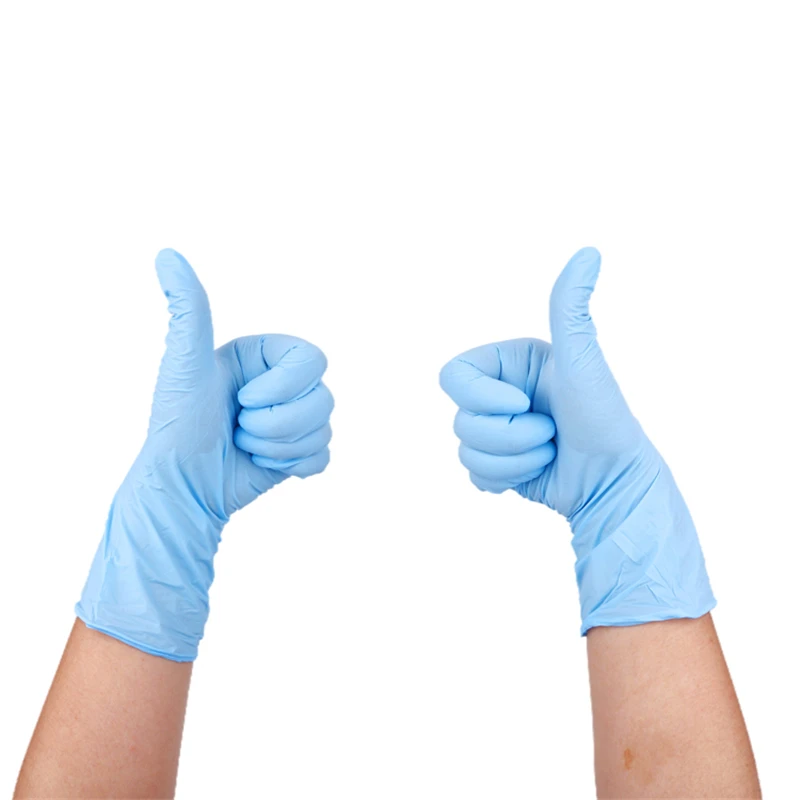 Disposable medical nitrile gloves examination gloves powder free
