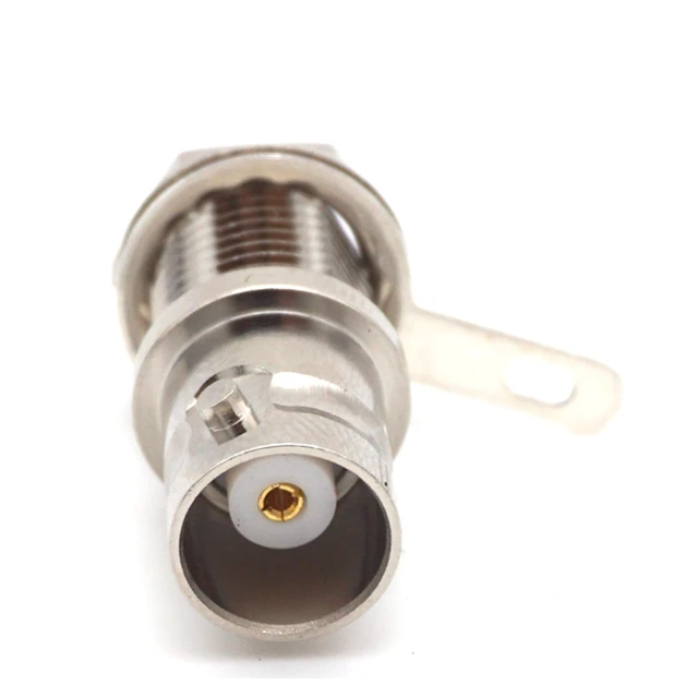 BNC male Jack Nut Bulkhead Solder on Panel Mount RF Connector