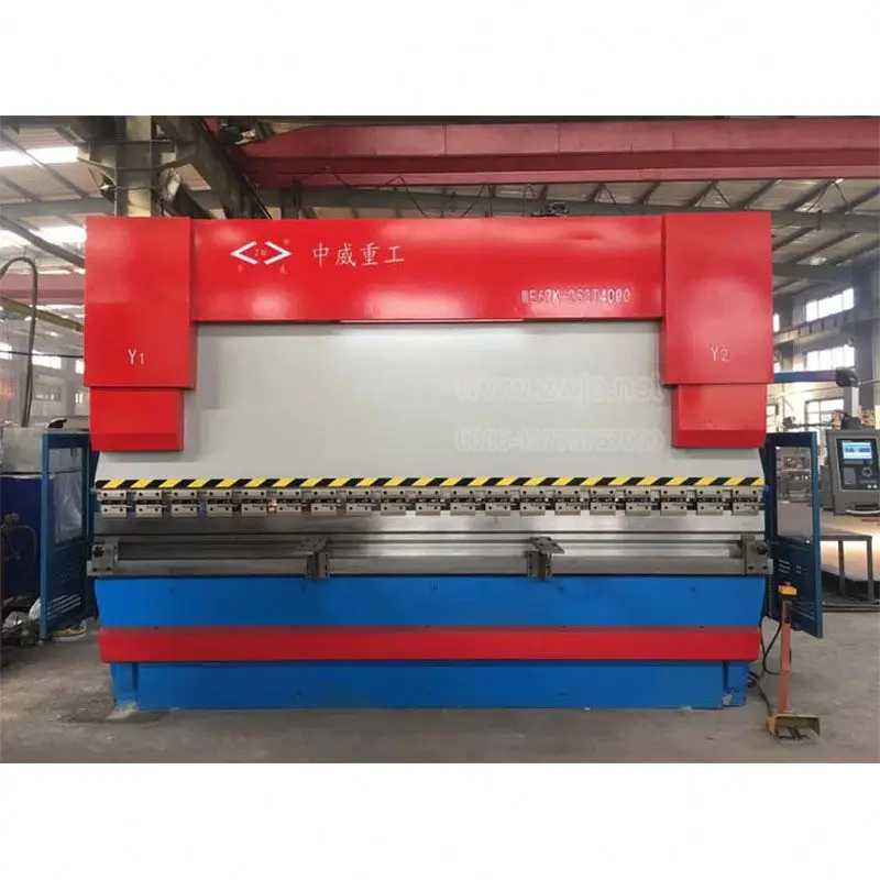 Zhongwei CNC Press Brake 6 axis MB8-135T/3200 Hydraulic Sheet Metal Bending Machine Da66T 3D Controller With Back Gauge
