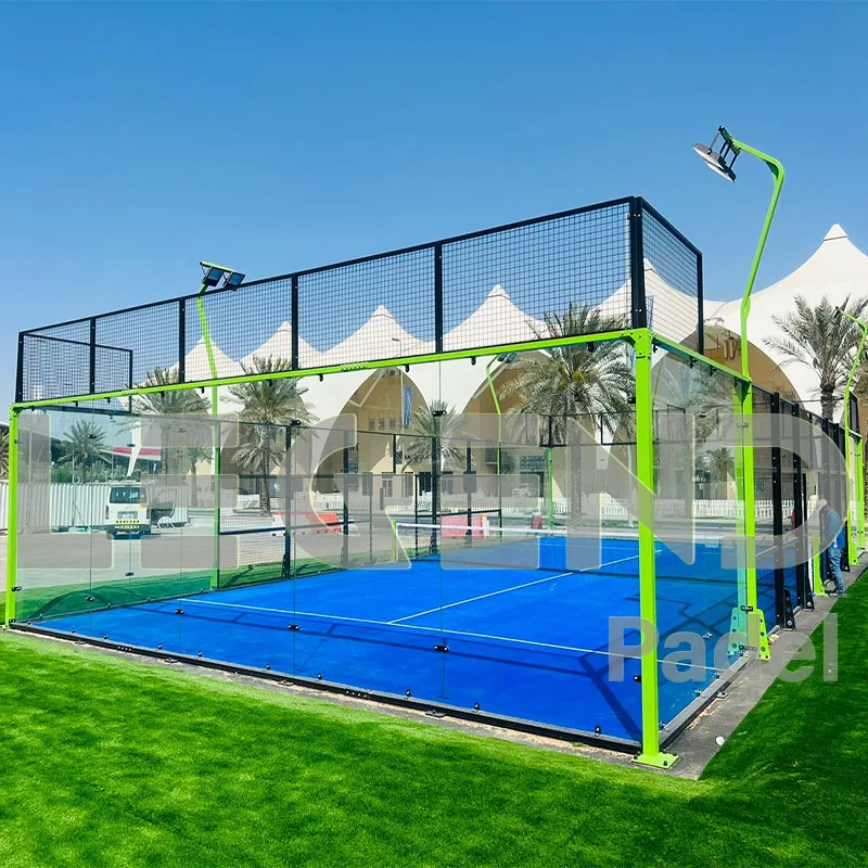 2024 Cheap padel court manufacturer padel tennis court for sale Paddle Panoramic padel court