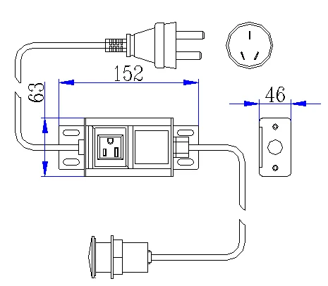 Amazon hot selling Air switch for garbage disposal food waste disposer replacement parts