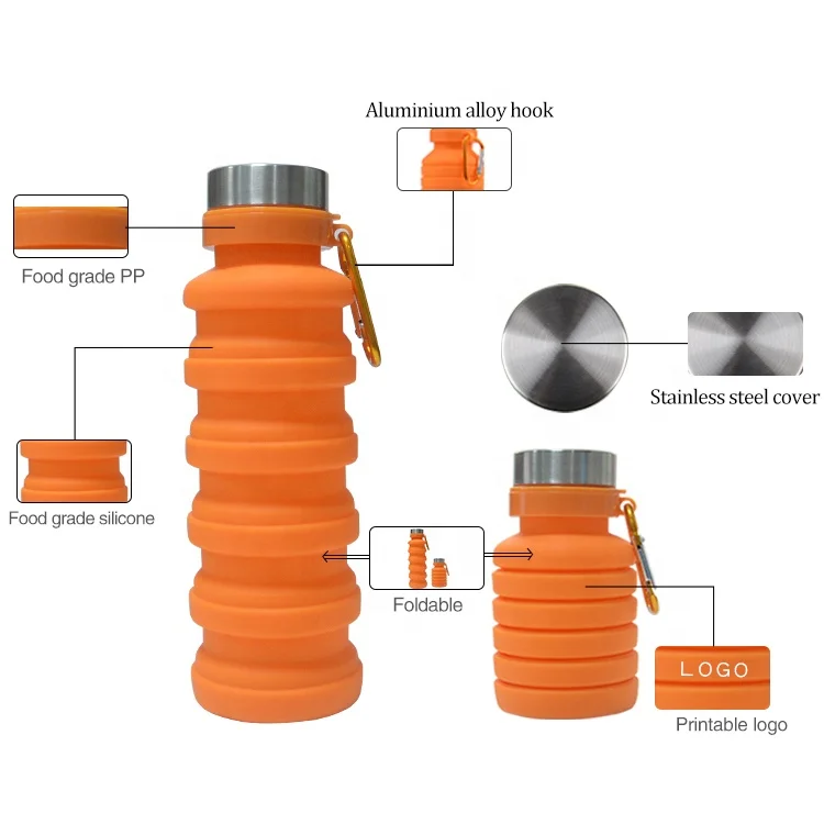 Portable Traveling Collapsible Camping Walking Outdoor Silicone