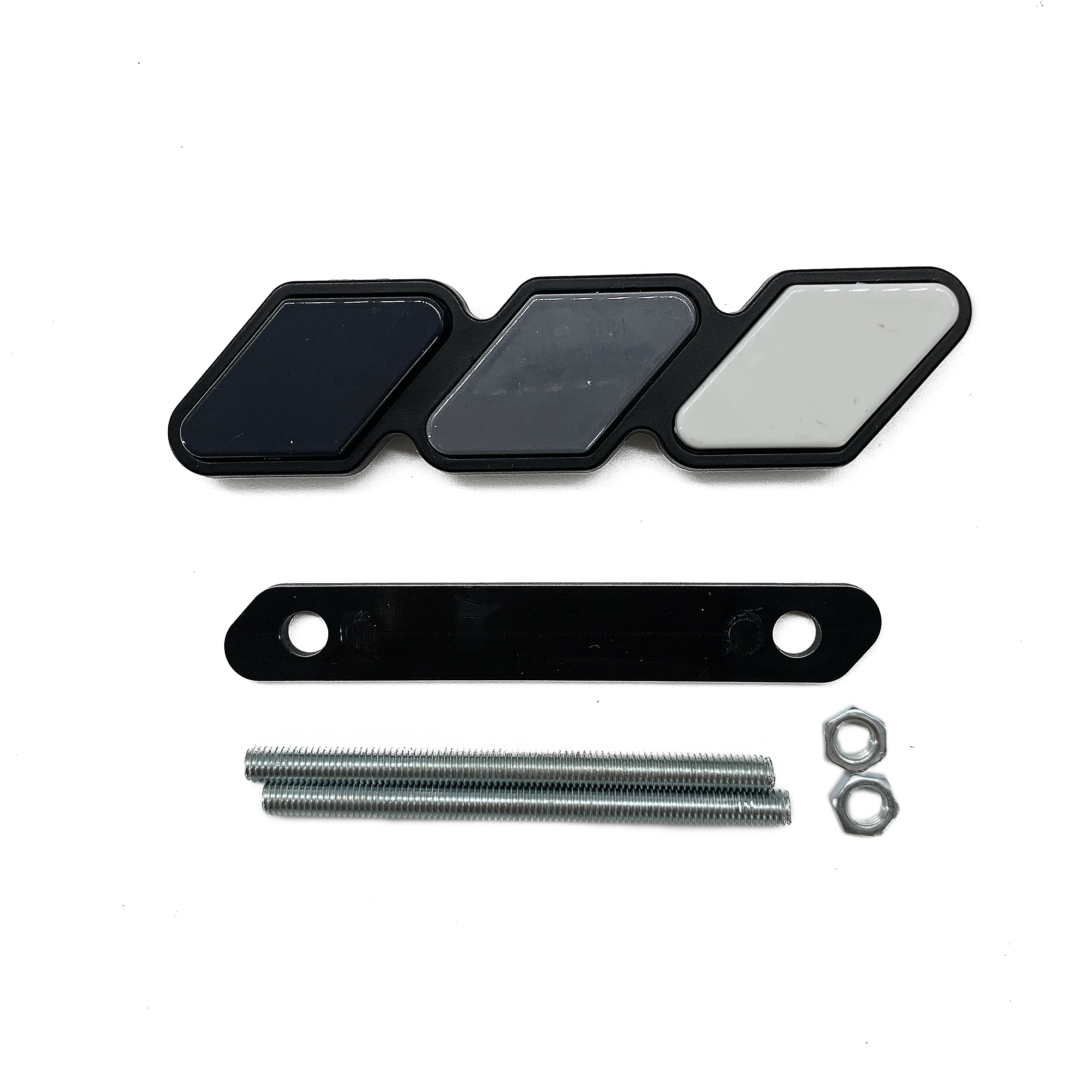 abs 3 color car grill emblem for tacoma