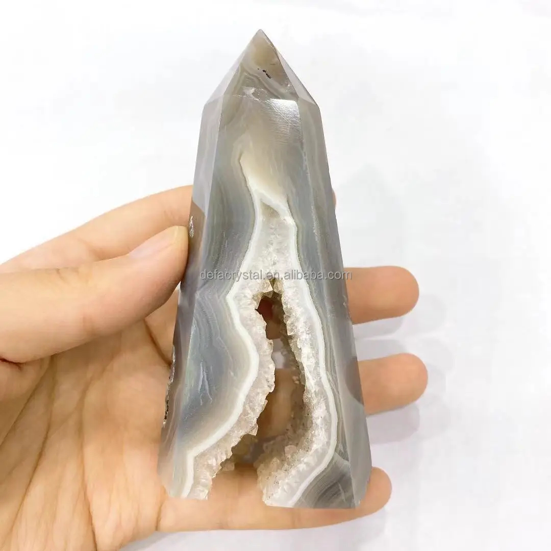 Wholesale Natural Wand Crystals Healing Stones Crystal Point Crystal Tower Agate Geode Point For Feng Shui