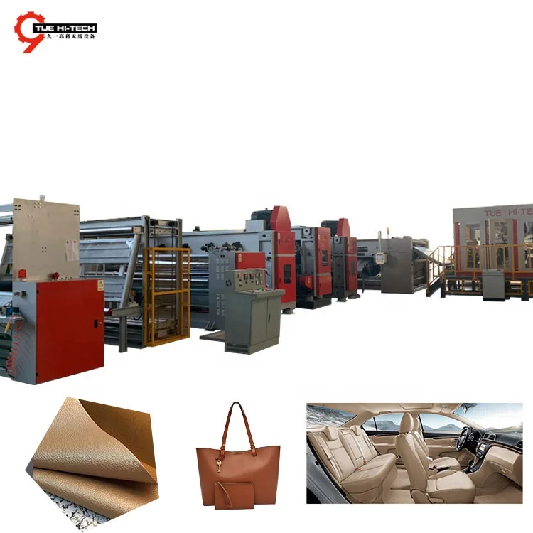 Changshu Nonwoven High Density Artificial Leather Needle Punching Line For Polyurethane With Needle Punched Fabric Felt Base