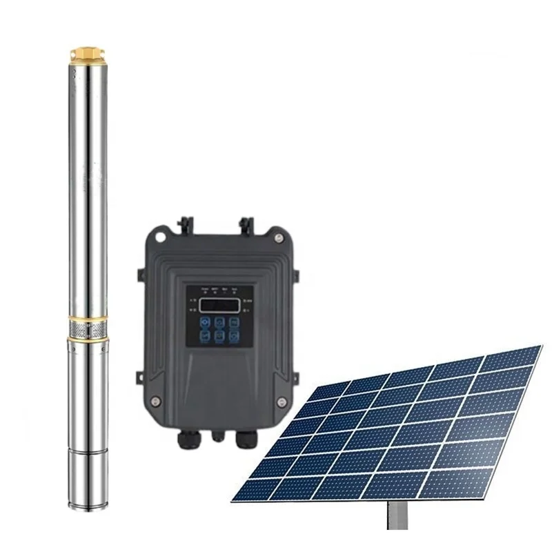 3 Inch 2HP Solar System Stainless Steel High Lift 110v Agricultural Irrigation Deep Well Submersible Pump