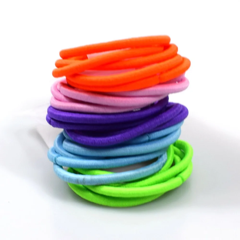 Elastic  Hair Ties Rubber Hair Rings Comfortable Rubber Elastic Hair Bands