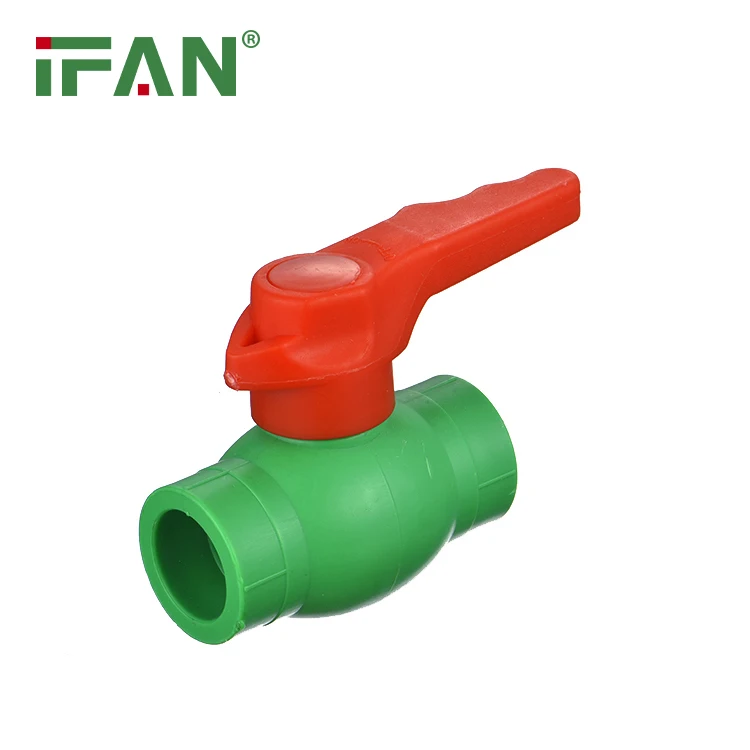 
New ppr valve high quality non-toxic customized color 20-110cm PN25 polypropylene plastic ppr ball valve 