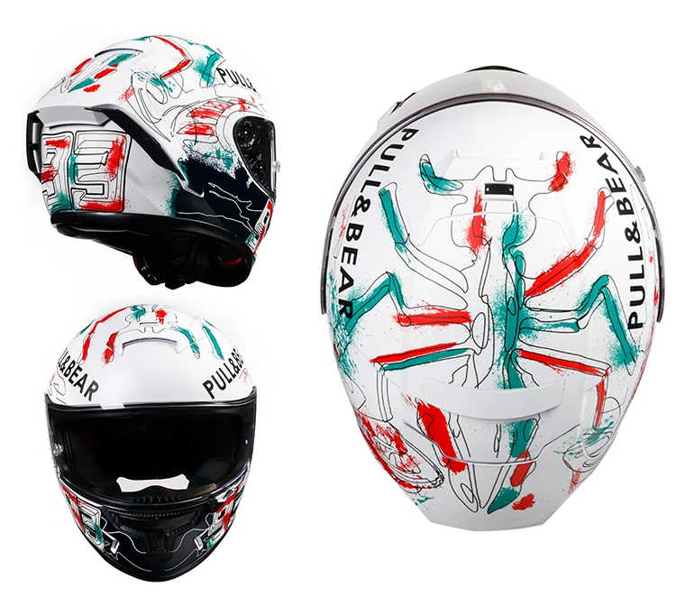 2021 Latest Motor Bike Motorcycle Helmet Full Face  road Helmet /black S/m/l/xl Safe Driving Md-fp03 Abs