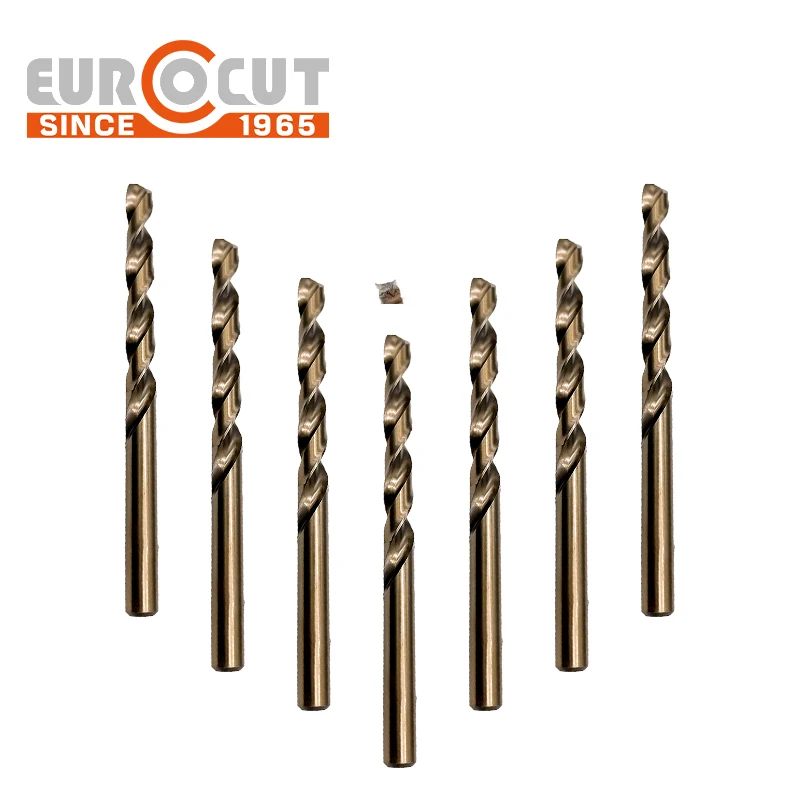 EUROCUT Stainless Steel Metal Factory Outlet HSS Straight Shank Twist Drill Bit