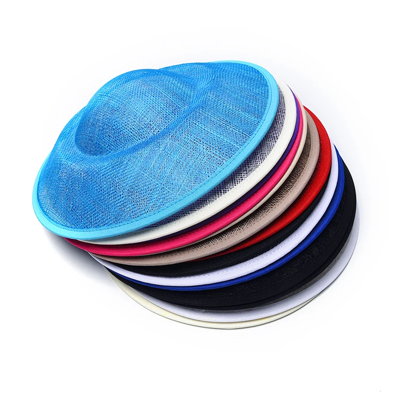 Manufacture Fashion Sinamay designs hat base used for church parties customized DIY design hat base