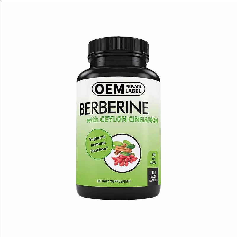 OEM Berberine Capsules With Ceylon Cinnamon for Supports Immune Function Healthcare Supplemnet Healthy System Support